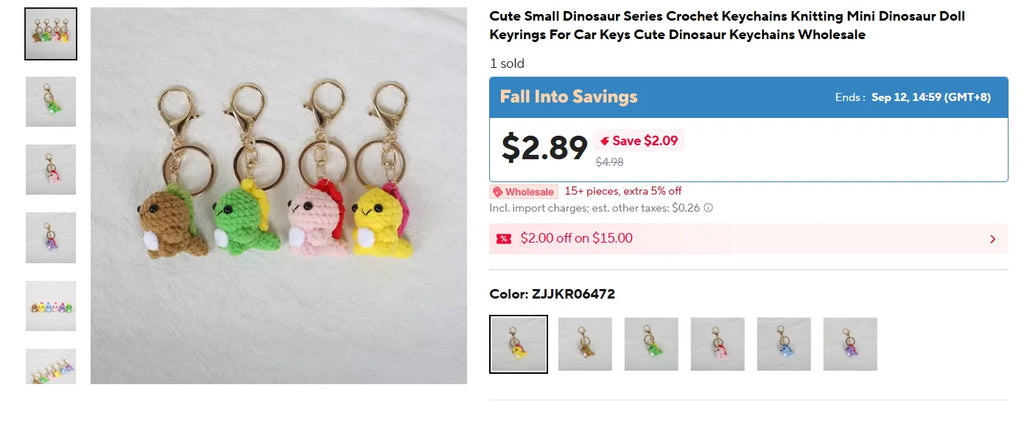 Mini Penguin Series Crochet Keychain For Car Keys Pendant Cartoon Animal Doll Keyrings Knitted Penguin Keychain Custom Accessory