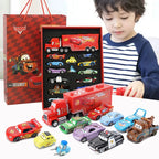 Pixar Cars McQueen Mater Mack Uncle Truck Alloy Diecast Car 1:55 Model Radiator Springs Town 11/6/4 Pcs Car Boxes Gift