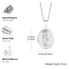Vnox Light Heart Locket Pendants for Women Men Openable Photo Frame Glossy Stainless Steel Necklaces Family Love Collar