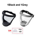 Work Protection Mask Transparent Facial Shield Transparent Facial Protector Face Protective Screen Kitchen Accessories Gadgets