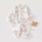 AYNIGIELL Spring & Autumn 0-12 Months Baby Jumpsuits, 100% Cotton Long Sleeve Clothes, Soft Newborn Rompers for Girls & Boys.