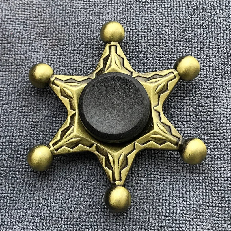 New Bronze Metal Alloy Fidget Spinner R188 Mute Bearing Hand Spinner Fingertip Gyro Stress Relief Toys Gifts