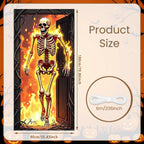 72.83x35.43 Inch Halloween Door Banner Polyester Ghost Hospital Scary Head Scene Decoration Halloween Party Supplies Photography