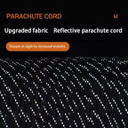 Reflective Paracord Military 7 Strand 4mm 550 Tactical Parachute Cord Camping Tent Lanyard DIY Bracelet Weaving Rope