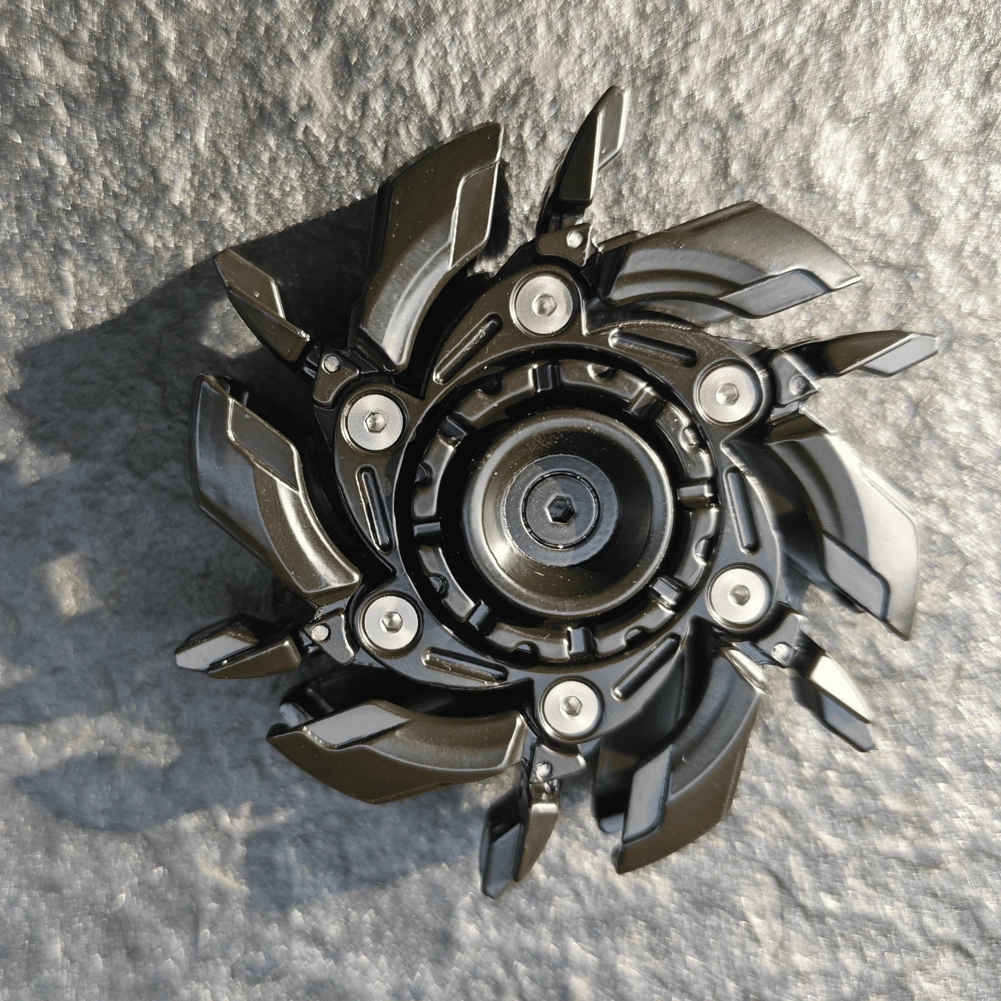 EDC Fidget Sliders Fidget Toys Stress Relief For Adults Magnetic Metal Fidgety Mood Buster Open Armor Spinning TopFidget Toys