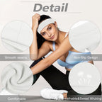 6pcs Unisex Simple Basic Solid Color Leopard Print Face Wash Cycling Running Sports Yoga Leisure Sweat-Absorbing Headband