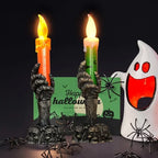 Halloween Decoration Ghost Festival Atmosphere Layout Props Plastic Ghost Hand Skeleton Light LED Luminous Candle Light