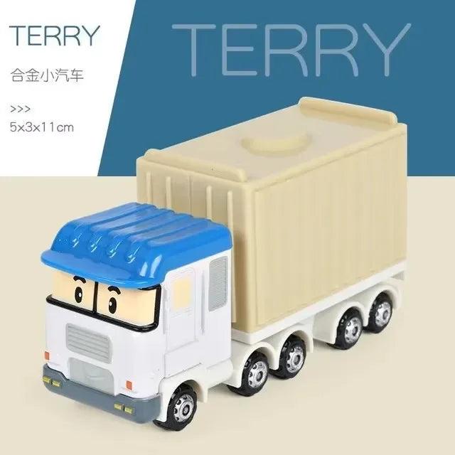 19 Style Silverlit Robocar Korea Kids Toys Robot Roy Haley Anime Metal Action Figure Cartoon Toy Car for Children Best Gift