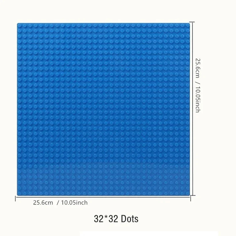 Baseplates 32x32 16x32 Dots Classic Base Plates MOC Bricks City Dimensions Building Blocks Figures Construction Toys