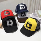 Fashion Mesh Snapback Baseball Cap for Casual Outdoor Comfort
