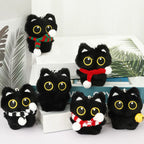 Assorted Style Black Cat Plush Shape Bag Charm Cute Black Cat Plush Toy Keychain Backpack Hanging Bag Decoration Holiday Gifts