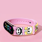 Mario Bros Digital Watch for Kids Waterproof Sport Wristband Luigi Princess Peach Yoshi Bowser Action Figures Children