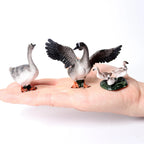 Simulation Mini  Farm Poultry Puppy Crocodile Pegasus Monkey Bird Wildlife Figurine Animal Model Sets Education Kid Toys