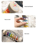 Baby Wooden Rain Sound Pipe Simulation Rain Sound Wooden Toy Gift Hourglass Fun Music Shaker Early Education Enlightenment Toy