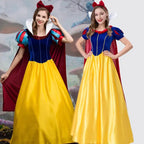 Cartoon Princess Snow White Halloween Party Costume Adult Cosplay Plus Size Dress Girl Princess Dress Women Adult ClothingCartoo
