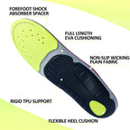 Plantar Fasciitis Relief Orthopedic Insole Flat Foot High Arch Support Men Women Work Orthotic Insert Sport Shoe Sneaker Sole