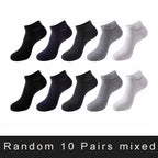 5/10/15 Pairs Men's Bamboo Fiber Socks Short High Quality New Casual Breatheable Anti-Bacterial Man Ankle Socks Men Size 38-45
