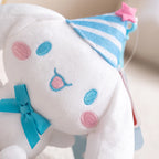 Sanrio Happy Cinnamoroll Plush Pendant Bag Accessories Plush Keychain Girls Backpack Car Phone Hanging Plush Keyrings