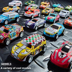 30 - 50PCS Mini Alloy Cars Model Set with Storage Box Diecast Pull-Back Vehicle Toys for Boys, Gift for Christmas, Birthday Gift