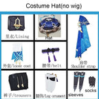 Wanderer Cosplay Costume Full Set with Hats Scaramouche Cosplay Costume Balladeer Cosplay Kimono Halloween