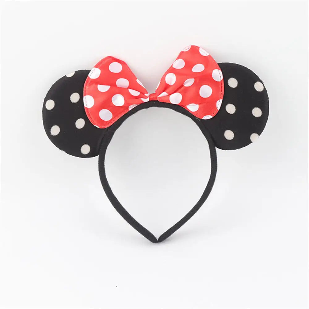 Knot Accessories Minnie Hairbands Favors Mom Lovely Ears Kids Mickey Headbands Hair Boys Party Sequin Baby Birthday Bows Girls