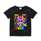 Sprunkis T-shirts Cartoon Oren Wenda Outdoor Clothes Short Sleeve Summer Cute Base Top Funny Birthday Gift