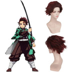 Anime Tanjirou Kamado Costume Anime Cosplay Men Kimono Uniform Halloween Party Demonias Women Clothes Kids Adult