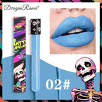 Waterproof and Easy To Color Halloween Makeup Sexy Red Vampire Liquid Lipstick Matte White Black Lip Gloss Facial Body Painting