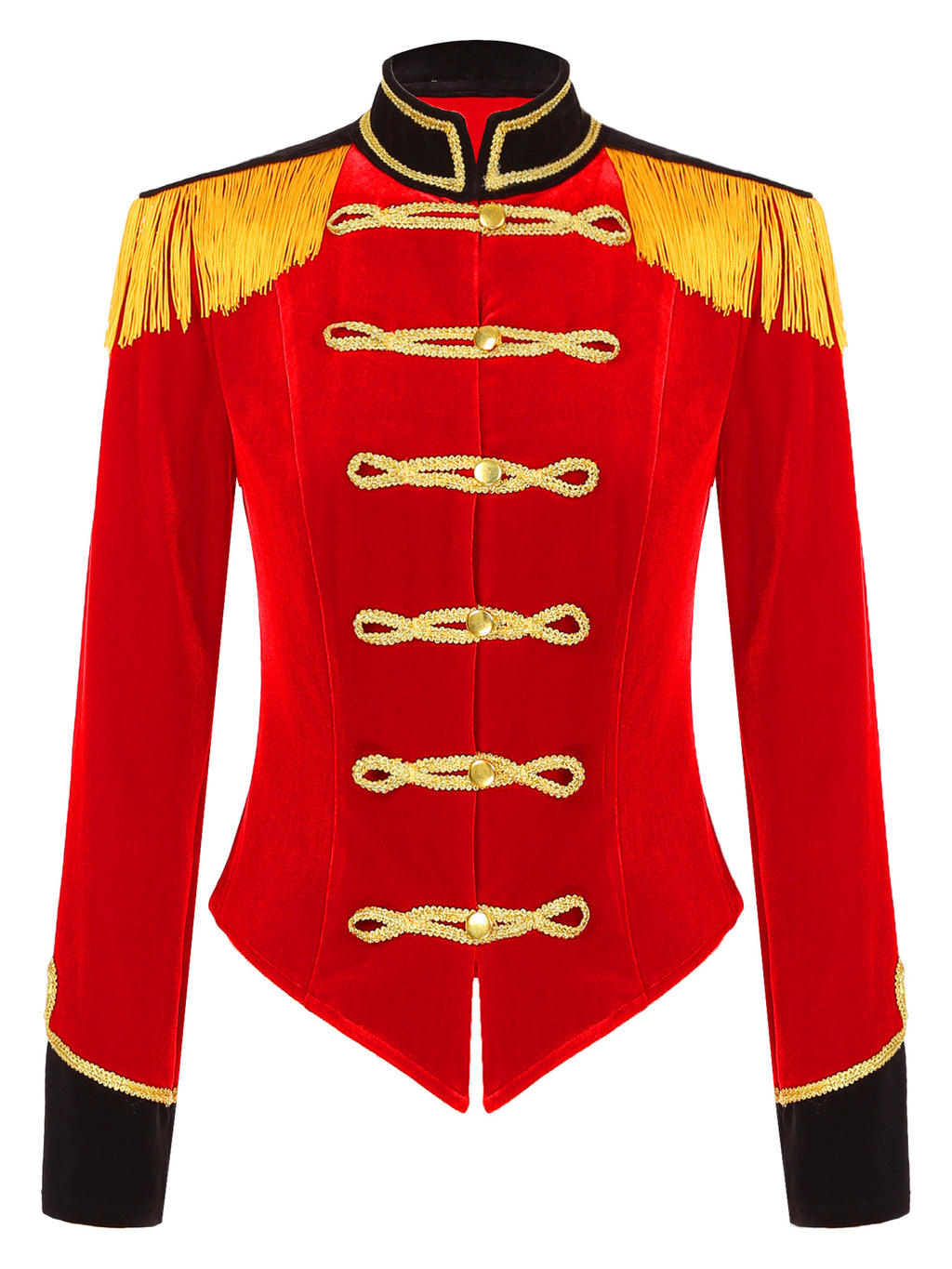 Women Circus Ringmaster Costume Showman Majorette Tassel Tailcoat Jacket Halloween Carnival Lion Tamer Cosplay Costumes