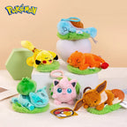 Pokemon Snorlax Pikachu Eevee Jigglypuff Bulbasaur Keychain Plush Toy Cartoon & Cute Backpack Pendant Children's Gift