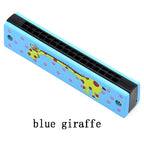 Children Wooden Harmonica Musical Instrument Toys Music Teaching Aids Puzzle Early Education Kindergarten Beginners TMZ