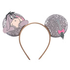2026 Festival Party Cosplay Mouse Ears Headband 3.3" Ears Glitter Hairband For Boys Girls DIY Cartoon Hair Accessories