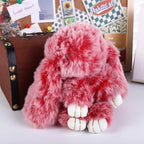 Pendant Plush Toy Bags Pendant Jewelry Ornament Fluffy Toy Doll Plush Bunny Keyring Plush Bunny Keychain Rabbit Fur Keychain