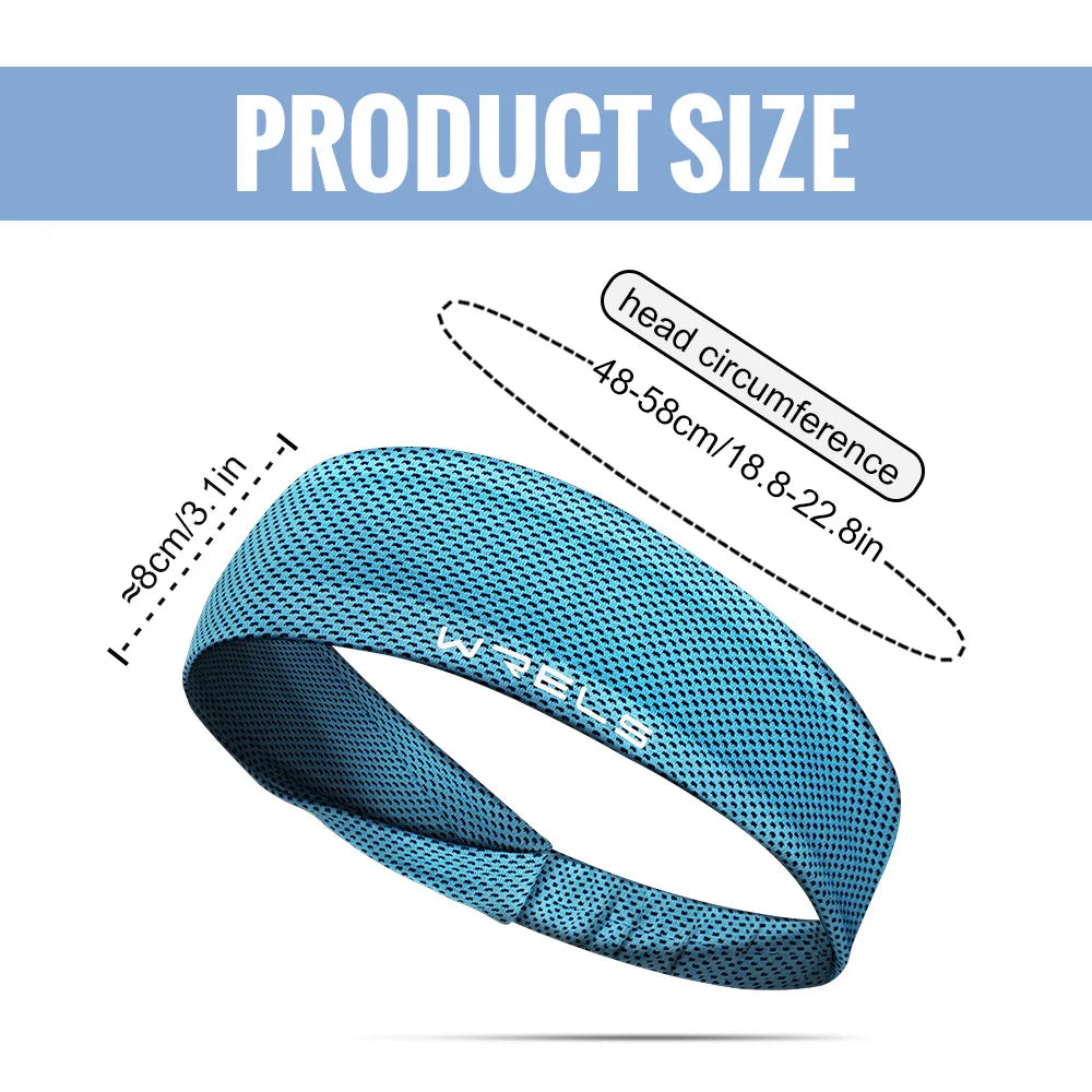 Summer Sport Headband Breathable Fitness Sweatband Non Slip Elastic Tennis Headband Sweat Wicking Lightweight Running Hairband