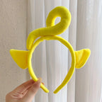 1 cute polyester headband, woven face mask headband, fun accessory for regular hair, no electricity or batteries required