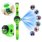 Fashion Spider-Man Projection Kids Watches for Boys Captain America Iron Man Children's Watch Digital Clock Student Toys Gifts