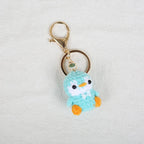 Mini Penguin Series Crochet Keychain For Car Keys Pendant Cartoon Animal Doll Keyrings Knitted Penguin Keychain Custom Accessory
