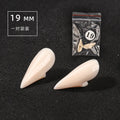 5Pairs Halloween Vampire Teeth Fangs Dentures Prop Party Costume DIY Cosplay Props Decor False Teeth Resin Fangs With Solid Glue