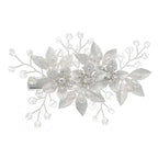 Fashion Pearl Flower Clip Silver Color Hair Combs Wedding Bridal Jewelry Accessories Headpieces For Woman Bride Hair Ornaments