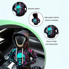 1PC Creative Hooded Shift Lever Cover - Sweat-Proof Soft Lining Easy Install Durable Multi-Color/Patterns Fits Most Cars