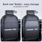 New Car Seat Protection Cover Car Seat Kick Proof Pad with Pockets PU Auto Seat Back Storage Bag Multi-functional Tablet Holder