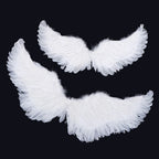 Kids Adult Party Swallow White Angel Feather Wings Halo Magic Wands Cosplay Elastic Straps Wedding Halloween Birthday Props