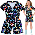 Anime Things Season Cosplay Halloween Party 80s Retro Eleven Costume, Short Sleeve Roleplay Outfit, Inspired by Popular Series