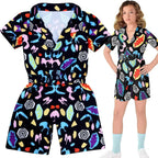 Anime Things Season Cosplay Halloween Party 80s Retro Eleven Costume, Short Sleeve Roleplay Outfit, Inspired by Popular Series
