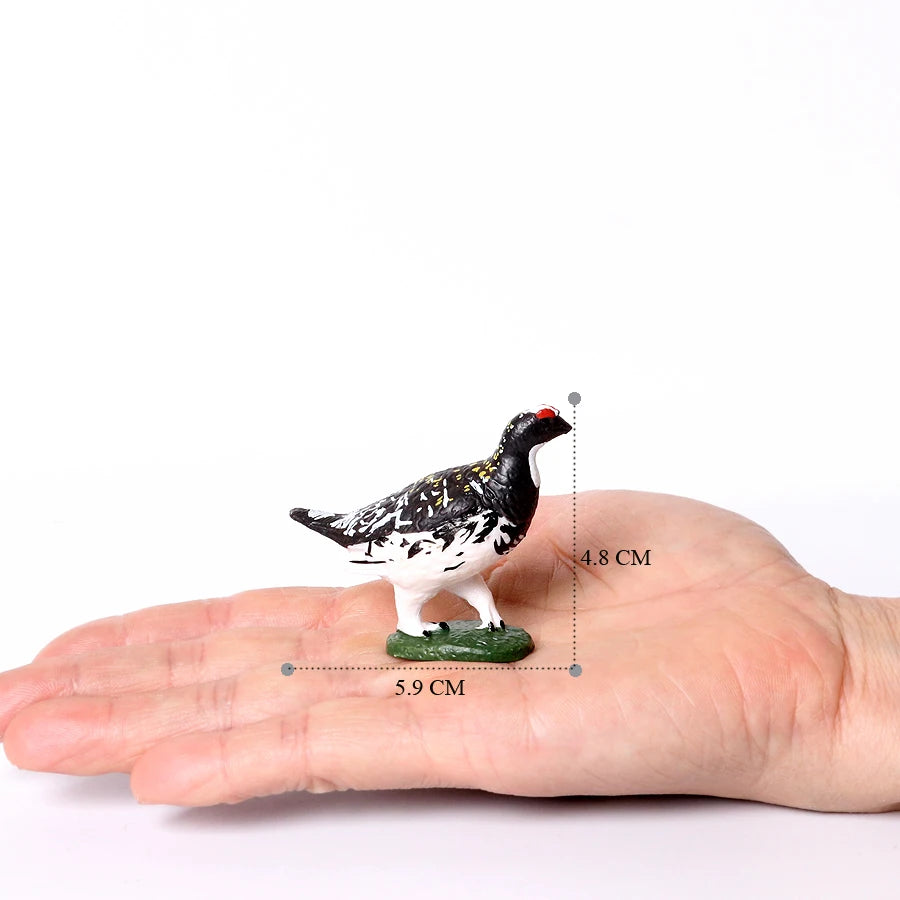 Simulation Bird Animal Kingfisher Robin Magpie Pigeon Hummingbird Model Action Figure Garden Decoration Miniature Figurines Toys