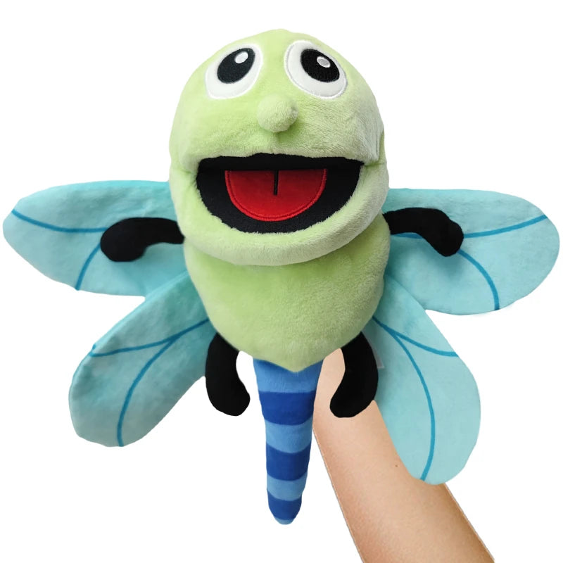 Insect Plush Hand Puppet Storytelling Bee Ladybird Butterfly Soft Stuffed Plush Toys Early Education Hand Finger Story Puppet