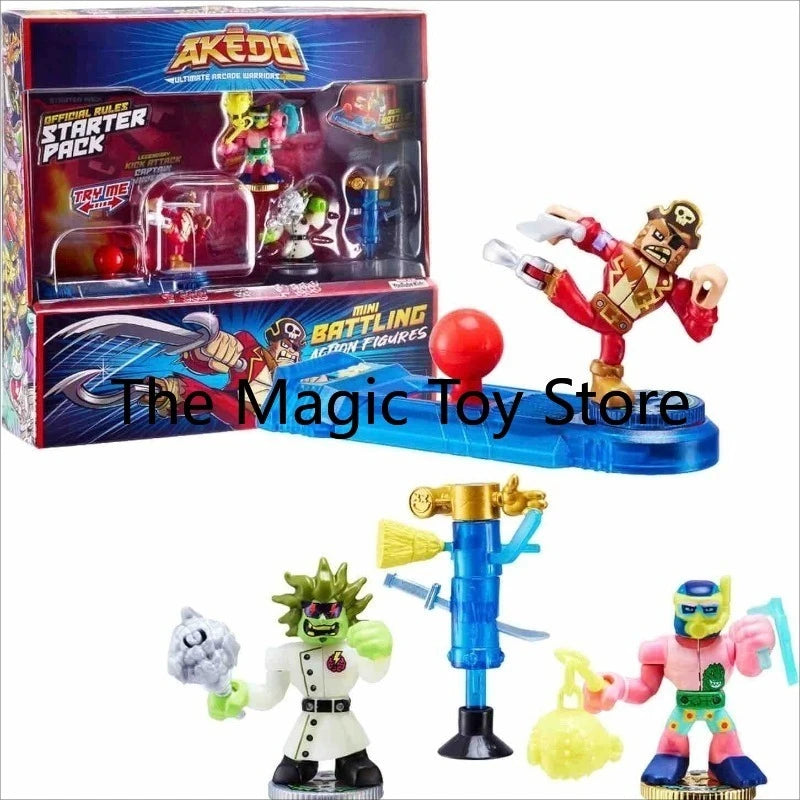 Original Akedo Ultimate Arcade Battling Mini Figure Doll, Collectible Model Toy, Perfect Birthday Present