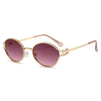 Sunglasses for Women Retro Oval 90s Sun Glasses Lightweight Vintage Cat Eye Trendy ShadesProtection Lens