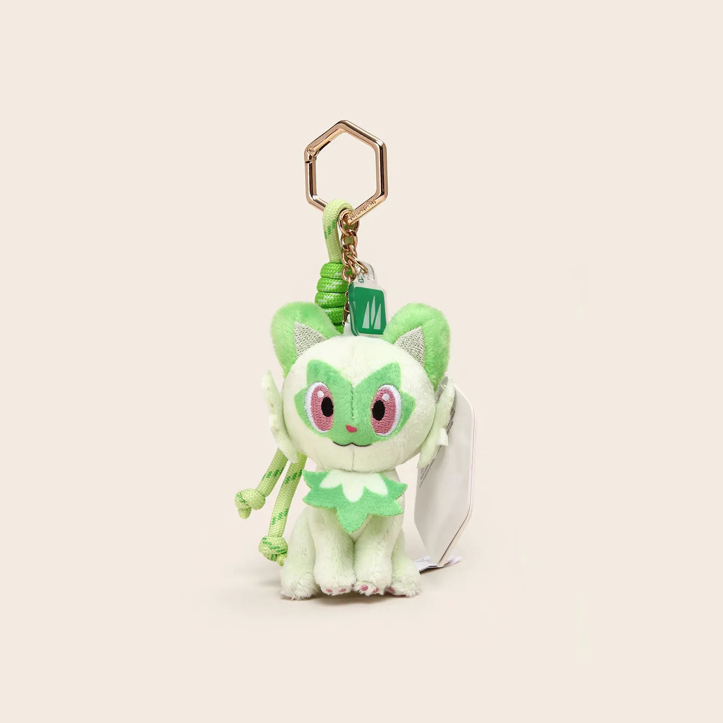 Original Anime Pokemon Kawaii Pikachu Keychain Gengar Mew Sprigatito Mimikyu Stuffed Toy Cute Plush Keyring Doll Pendant Gift