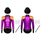 Girls Ringmaster Magician Costume Long Sleeve Leotard Circus Dress Halloween Lion Tamer Theme Carnival Party Fancy Dress Up